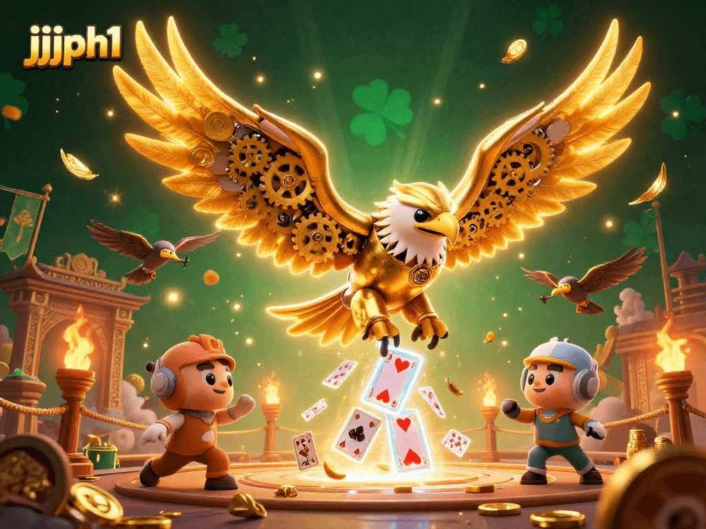 Ang jjjph1 ay sumisid sa mundo ng mga holographic na baraha kasama ang nakakamanghang golden eagle.
