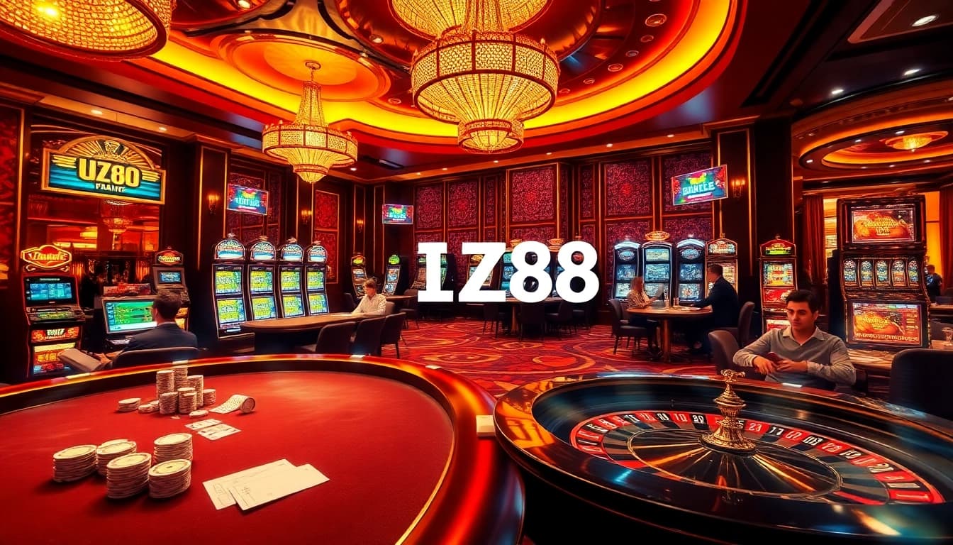 Experience the thrill of winning at HZ88, featuring dynamic casino tables and vibrant gaming action.