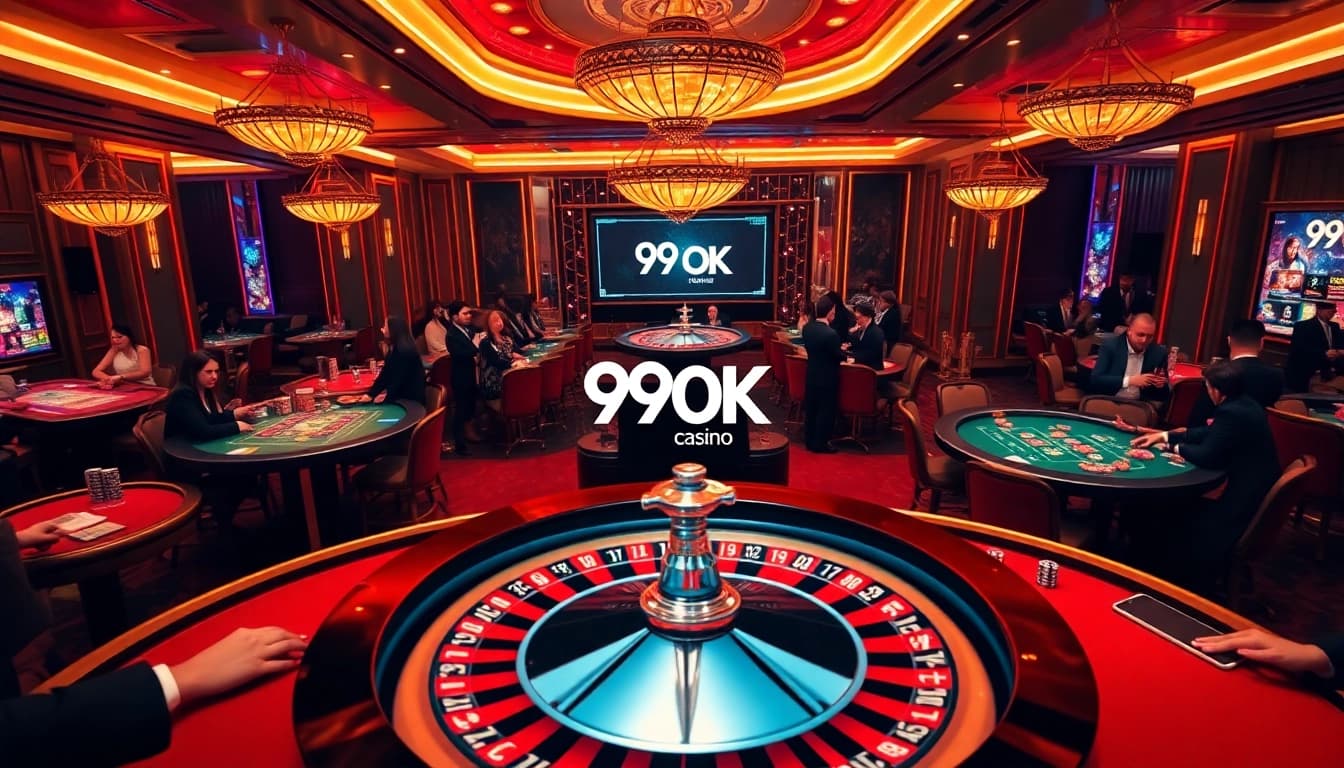 Players engaging in thrilling roulette at 99OK online casino, showcasing a vibrant gaming atmosphere.