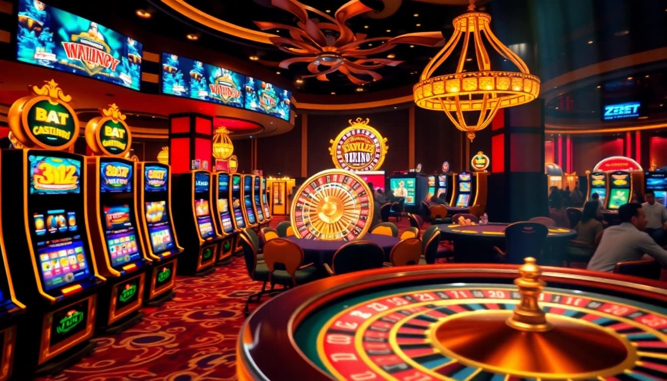 Experience the thrill of online gambling at Zbetm.org with vibrant visuals of casino games.