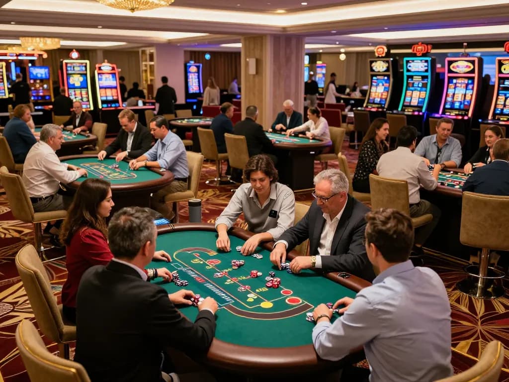 Players enjoying various games at KO66 casino com with vibrant atmosphere and engaging gameplay.