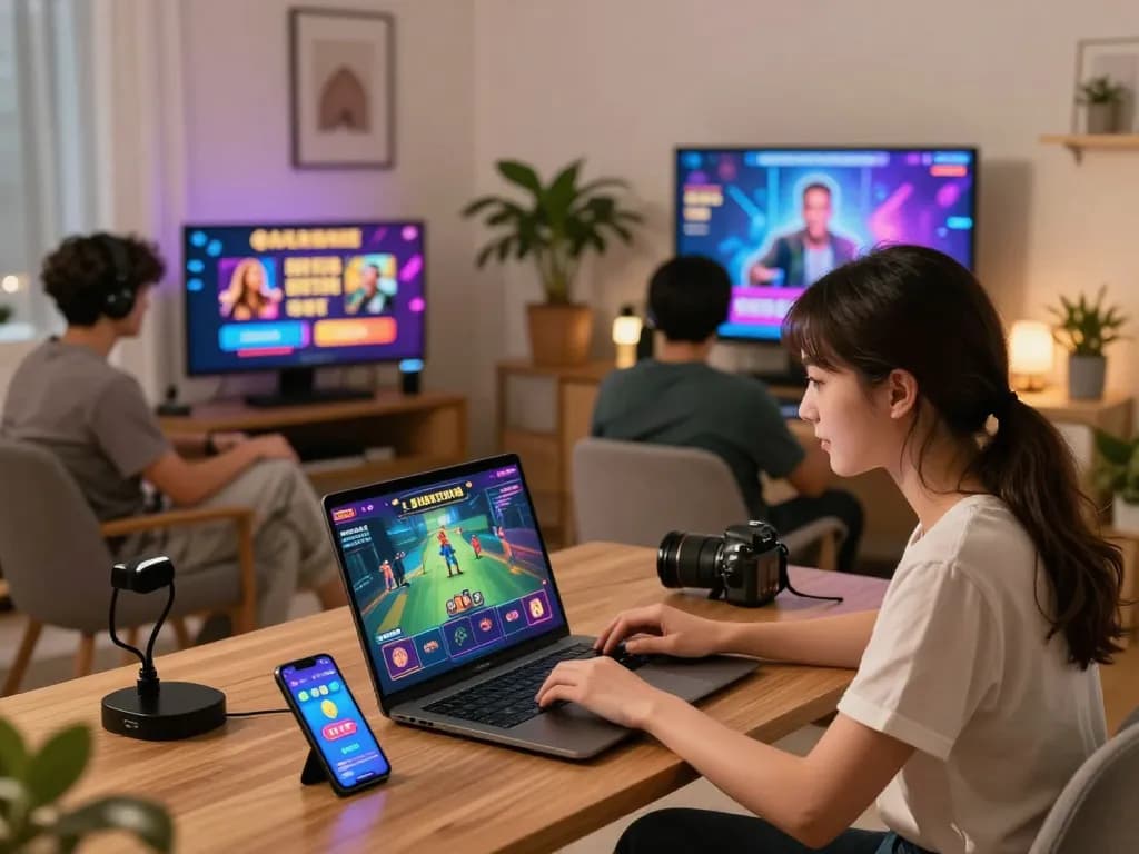 Explore the exciting world of online betting at https://hapify.io/ with diverse players enjoying the BJ888 app in a cozy setting.