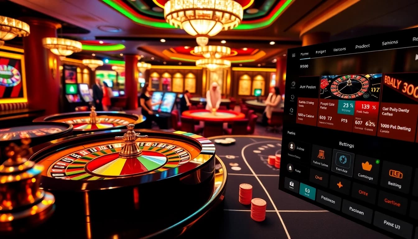 Experience thrilling gameplay at https://rr99.uk.com/ with colorful casino tables and excited players.