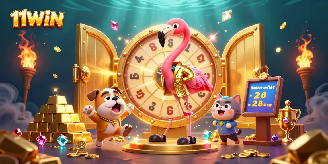 Experience exciting gameplay at 11WIN with a vibrant prize-winning scene of energy and anticipation.