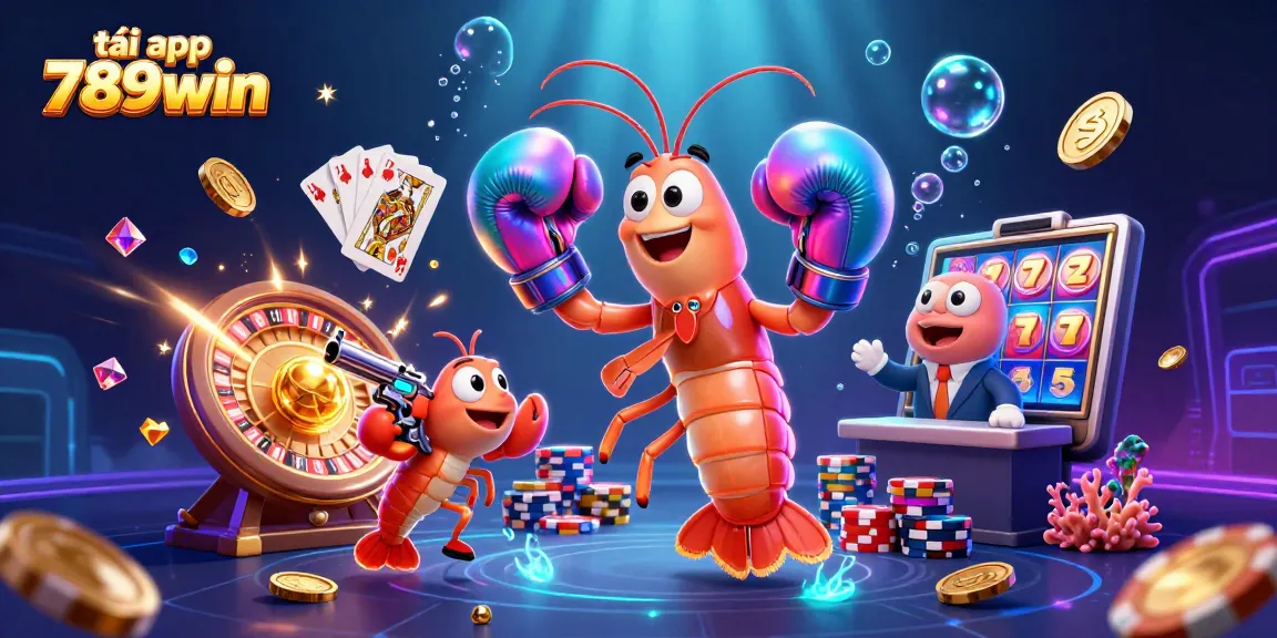 Engage with the thrilling world of tải app 789win, featuring dynamic gambling elements and vibrant underwater characters!