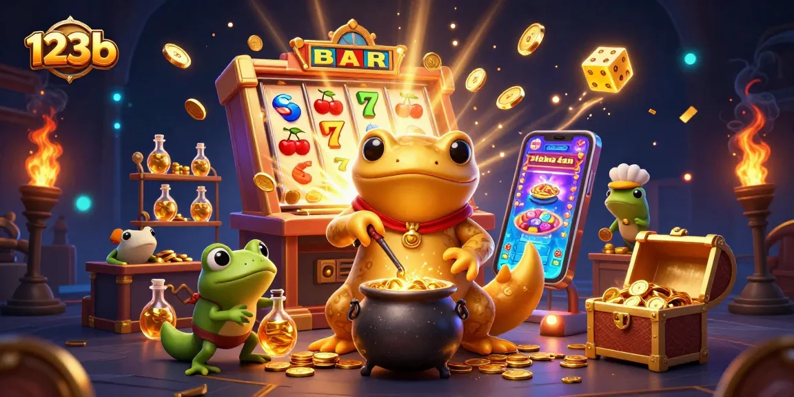 Experience thrilling games at 123b, featuring enchanting characters in a vibrant casino scene.