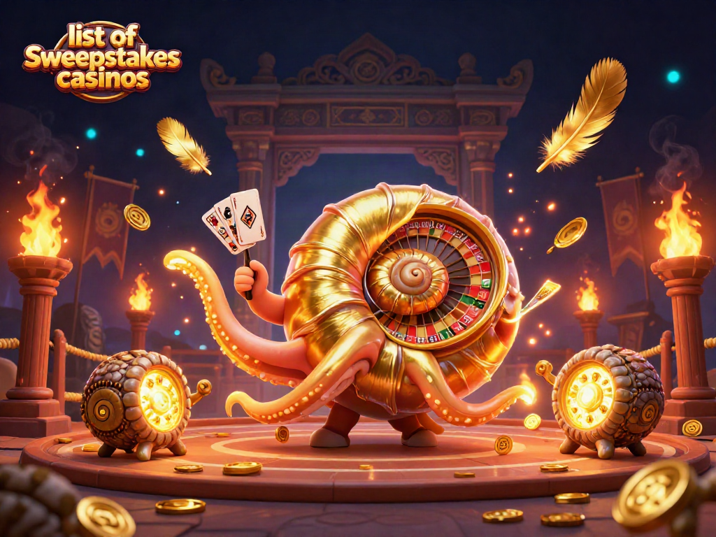 Join the excitement at a list of sweepstakes casinos with vibrant 3D cartoon action!