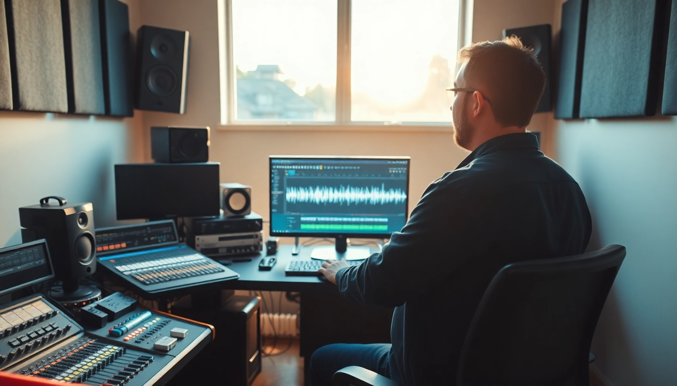 Learn online mastering techniques with a professional audio engineer in a modern studio.