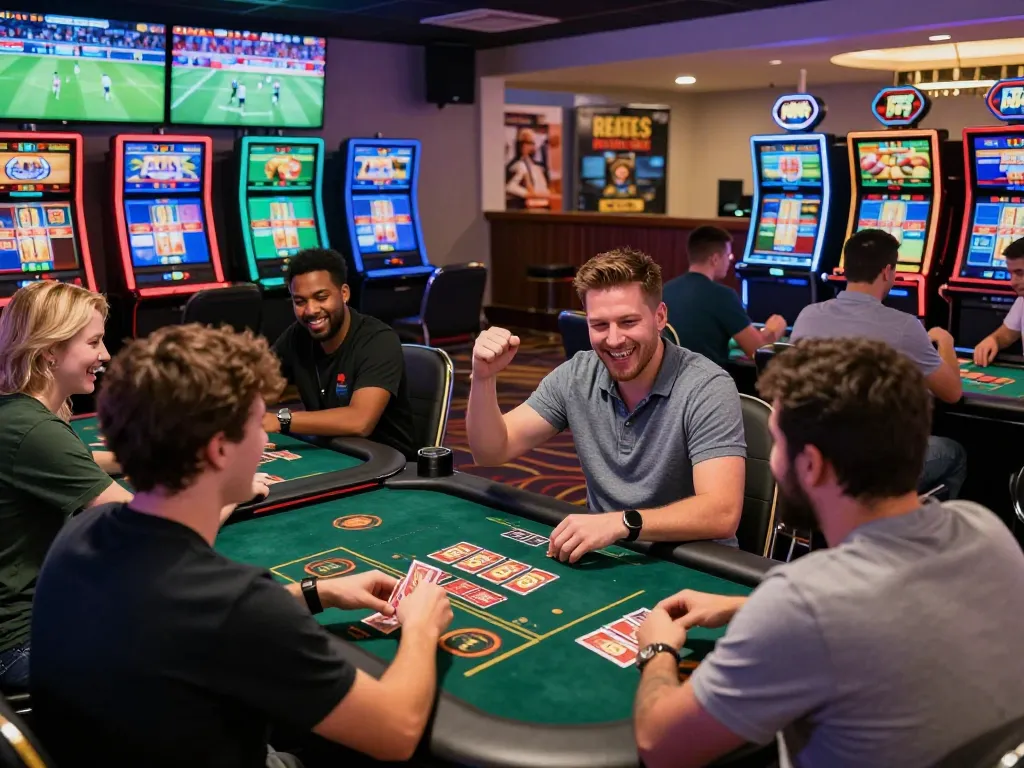 Exciting online gambling scene at https://sc88e.net/ with players celebrating wins in vibrant game environments.