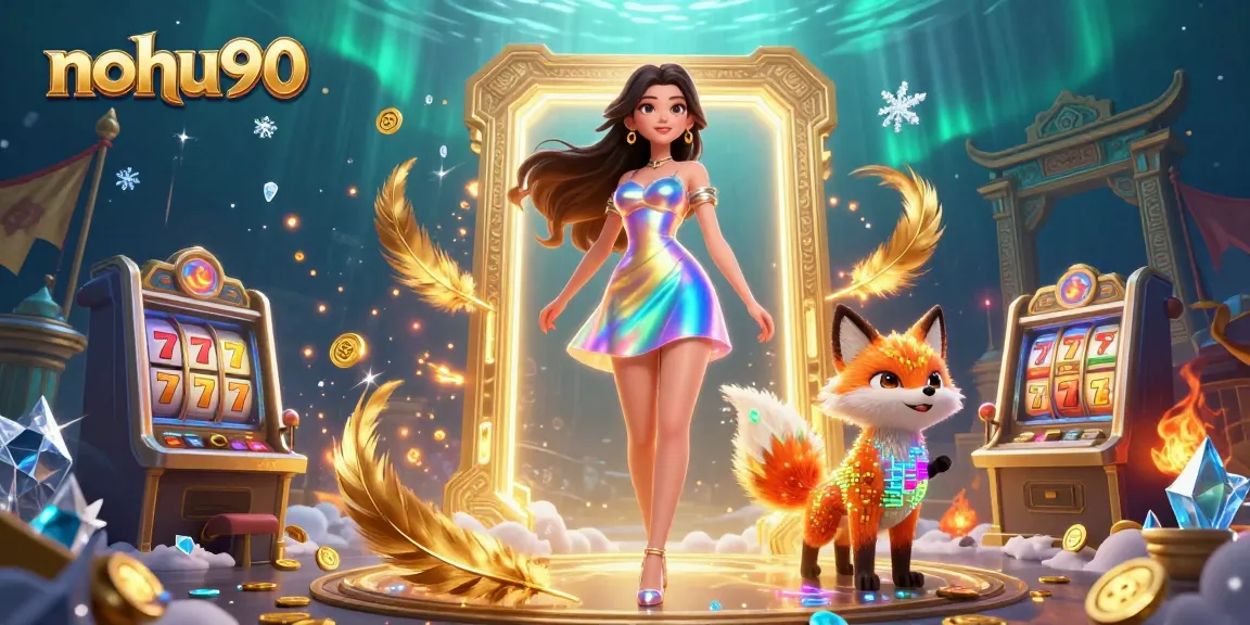 Engage in thrilling action at nohu90's slot machines, featuring vibrant visuals and dynamic game elements.