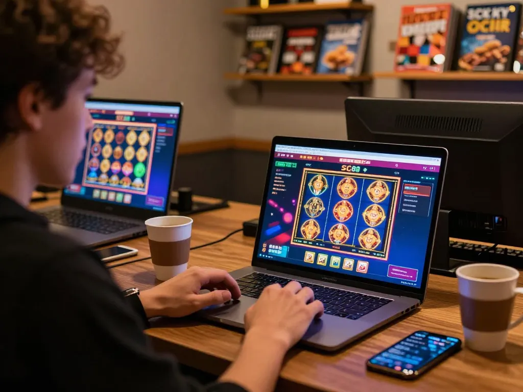 Experience SC88 BET action with a vibrant online casino setup and engaging gameplay.
