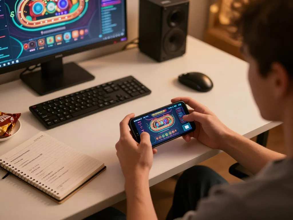 C168 mobile gaming experience showcasing player engaging with casino app on smartphone.