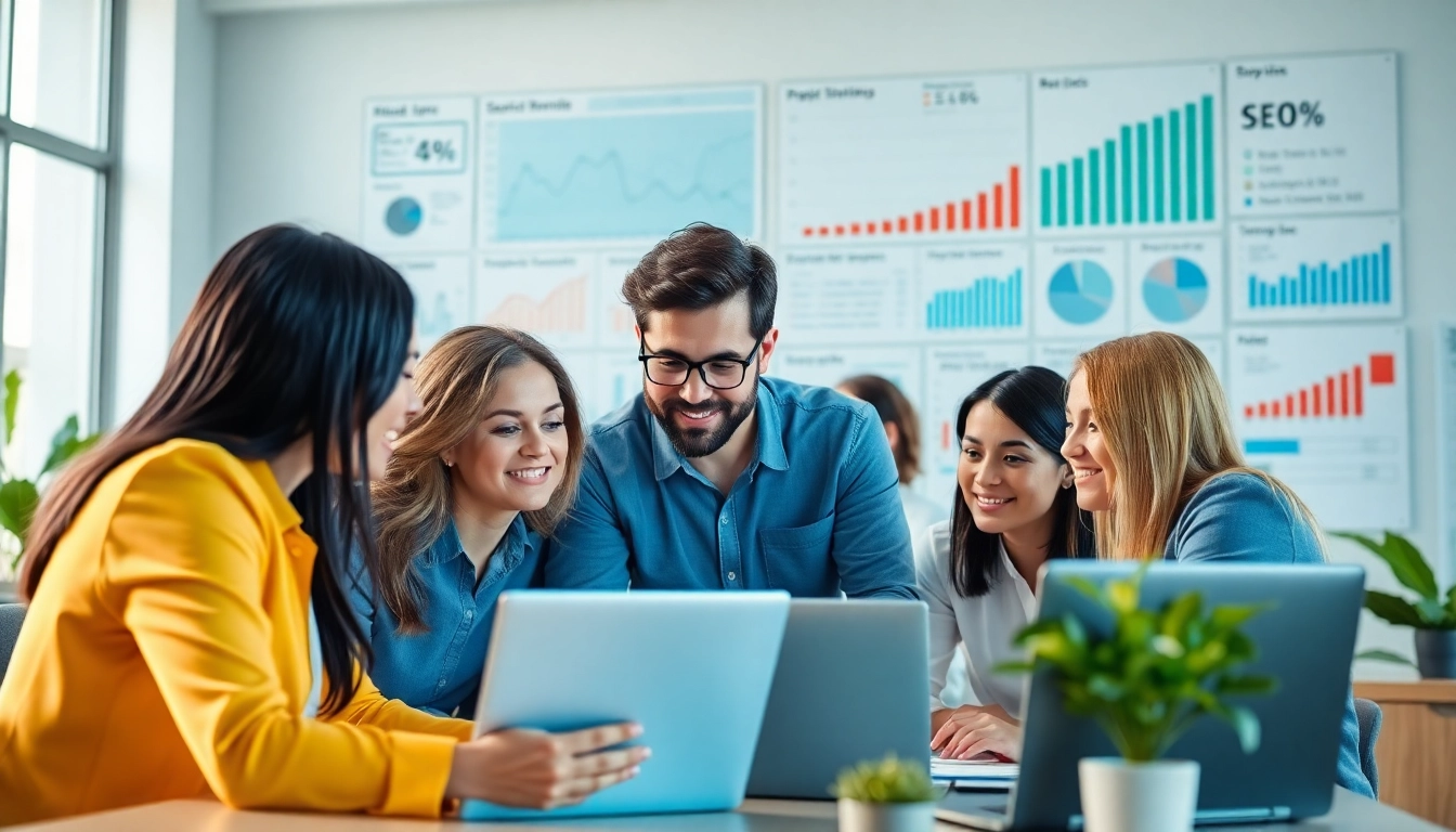 Learn about Search Engine Optimization Clearwater with a focused team discussing strategies in a modern office.