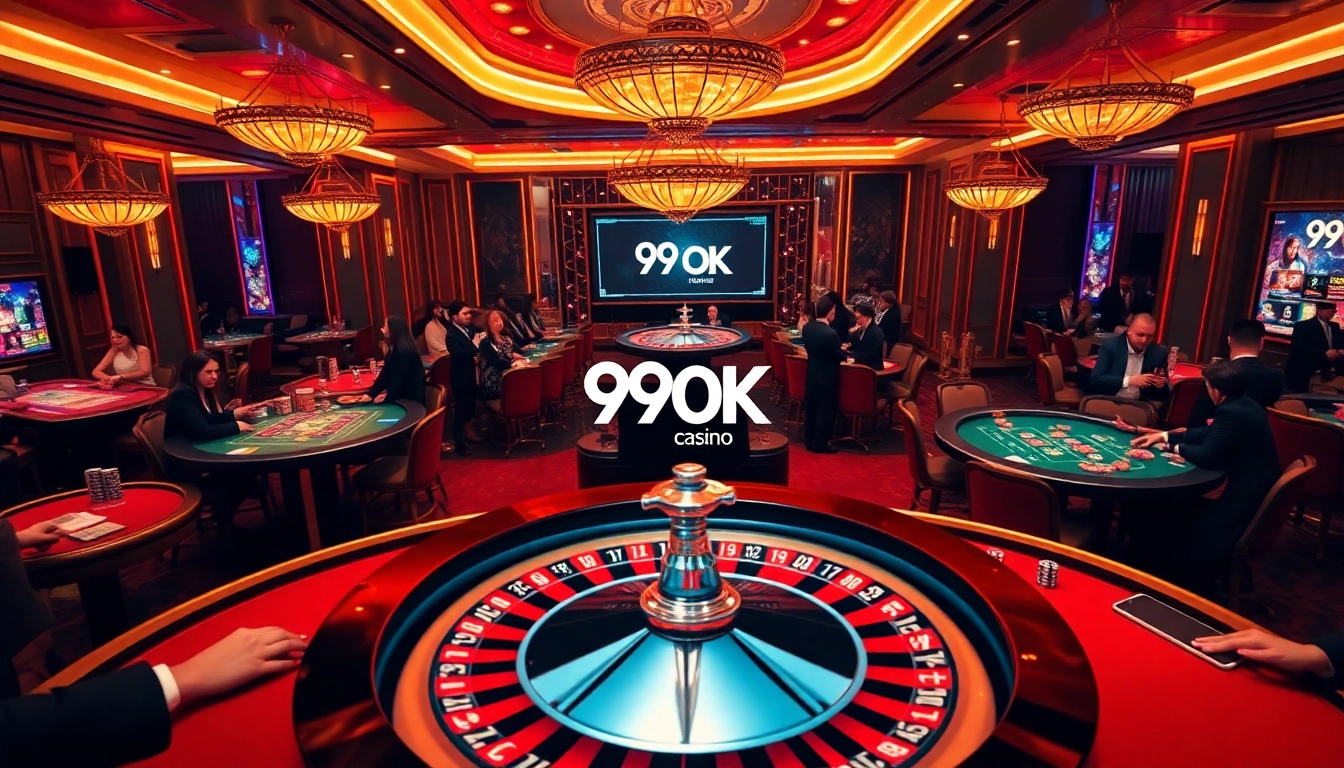 Players engaging in thrilling roulette at 99OK online casino, showcasing a vibrant gaming atmosphere.