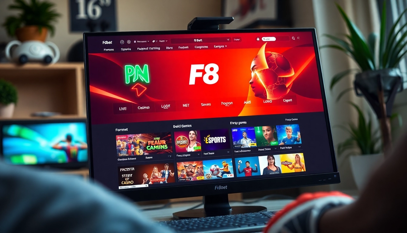 Experience the F8bet platform with exciting gaming options and a user-friendly design.