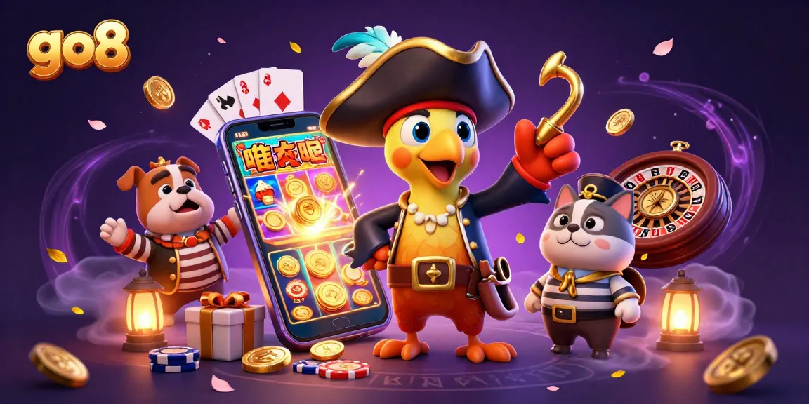 Win big with go8 in a vibrant casino scene full of excitement and immersive gaming experiences.