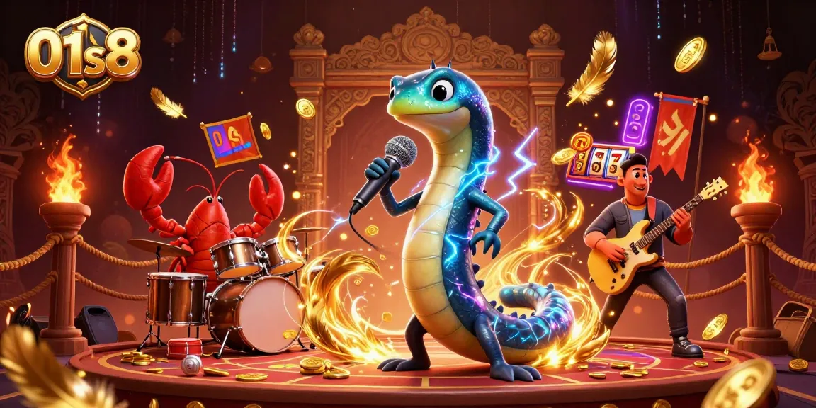Experience thrilling entertainment with 01s8 as electric eel DJs ignite the underwater casino stage.
