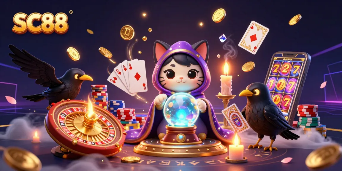 Experience the excitement at SC88 with a vibrant online casino scene involving mystical elements and thrilling gameplay.