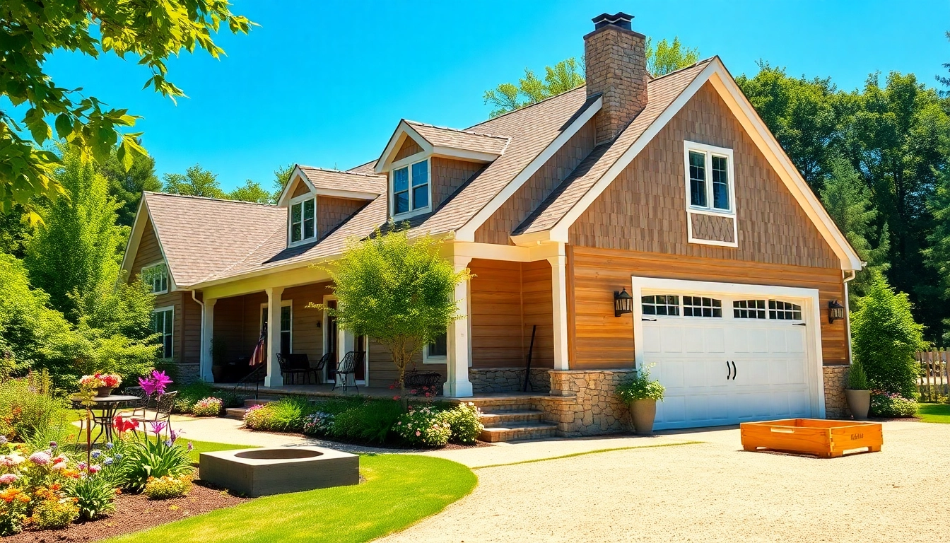 Cape Cod homes featuring a spacious attached garage surrounded by beautiful landscaping.