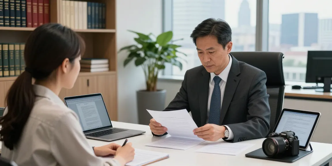 DUI attorney Cherokee County GA consulting with client in modern law office