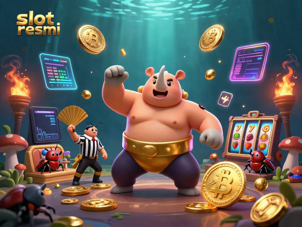 Experience thrilling gameplay with slot resmi featuring vibrant characters and crypto elements.