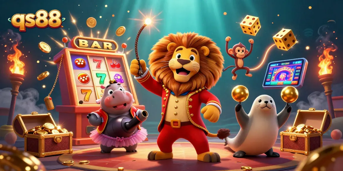 Experience the excitement of qs88 with vibrant casino-themed characters and elements.