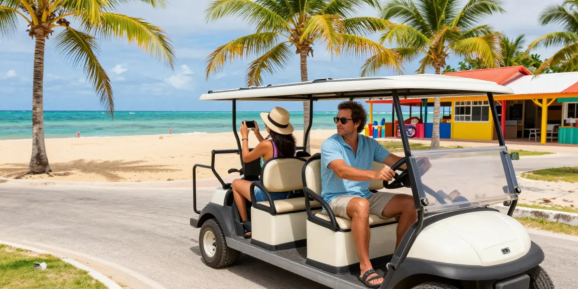 Golf cart rental San Pedro Belize offers an adventure-filled journey along the beautiful coastal roads.