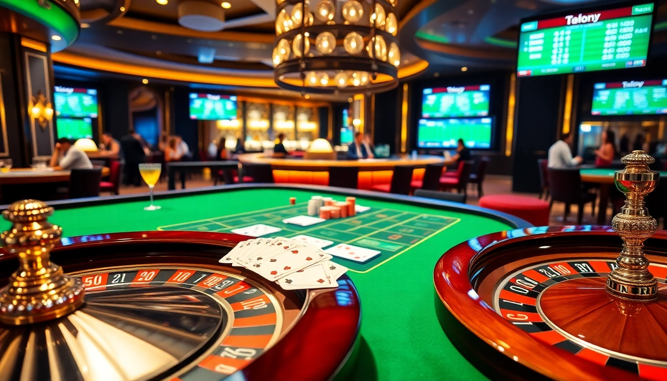 V9Bet's high-stakes casino scene showcasing poker chips and betting odds for an immersive experience.