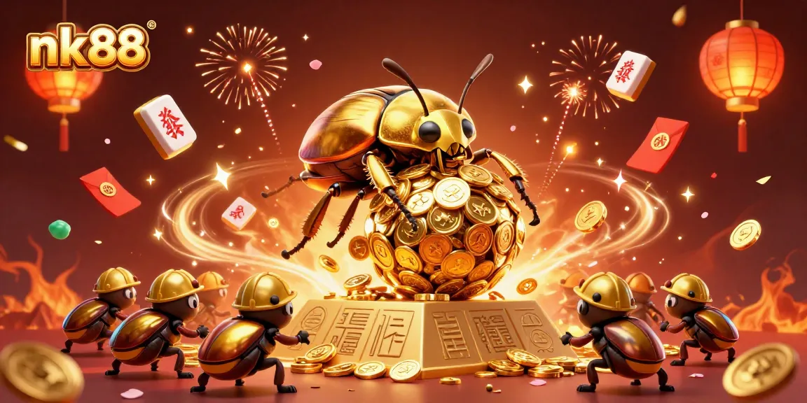 Experience the excitement of nk88 with golden coins and dynamic casino elements illuminating the scene.