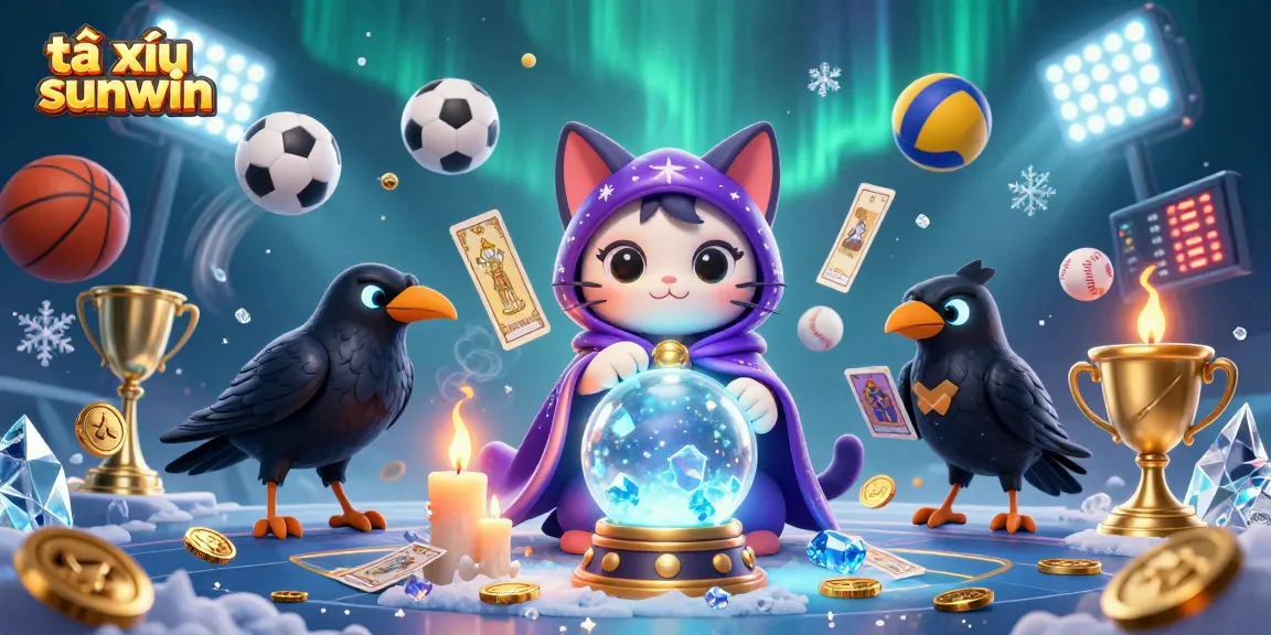 Spin to win with tài xỉu sunwin where the mystic cat reveals your fortune.