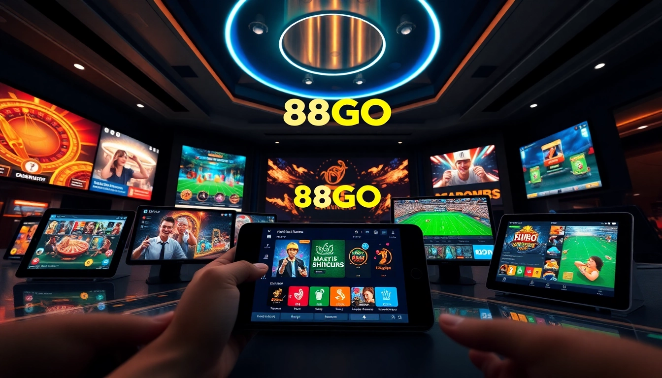 88GO's dynamic online gaming platform showcasing exciting casino and sports betting experiences.