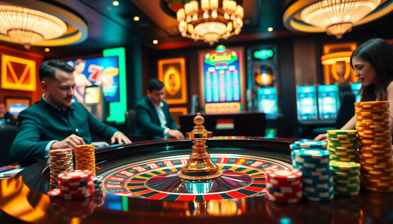 Excitement at the IQ88 casino as players engage intensely at a roulette table.