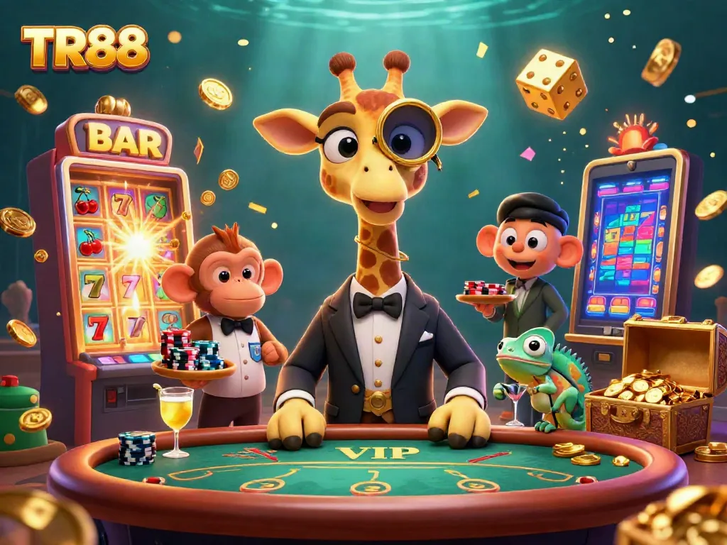 Experience TR88 gaming thrills with a vibrant carnival scene rich in casino excitement.