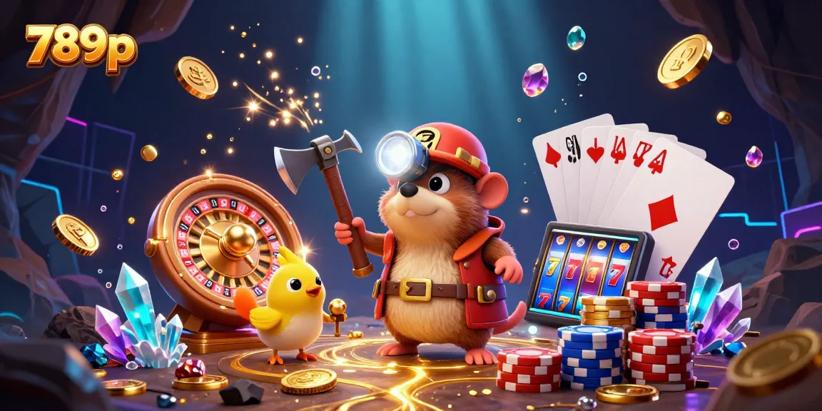 Experience exciting gameplay at 789p with vibrant treasures and dynamic gaming elements in a lively casino scene.