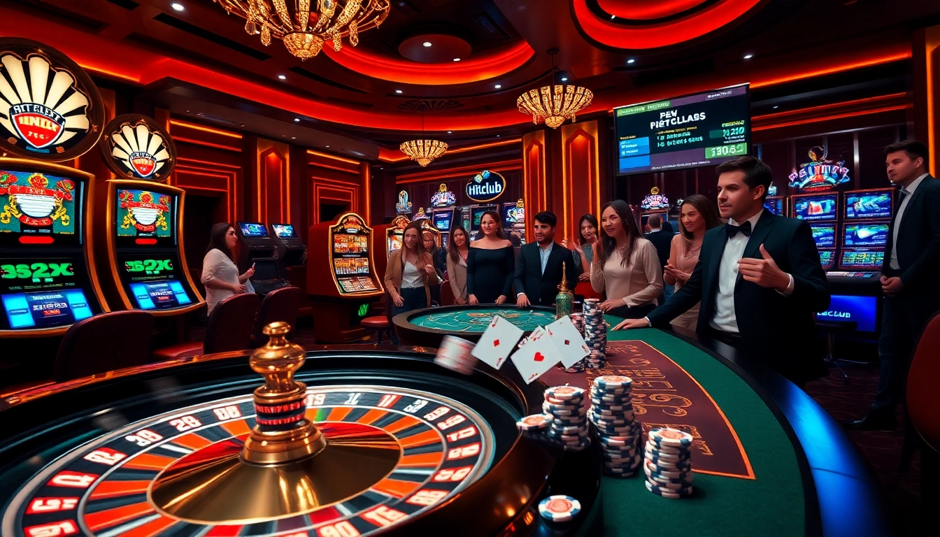Experience the thrill of gambling at hitclub with vibrant casino tables and energetic gameplay.