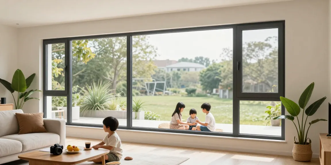 Steko plastic windows enhancing home comfort and energy efficiency in a bright living room.