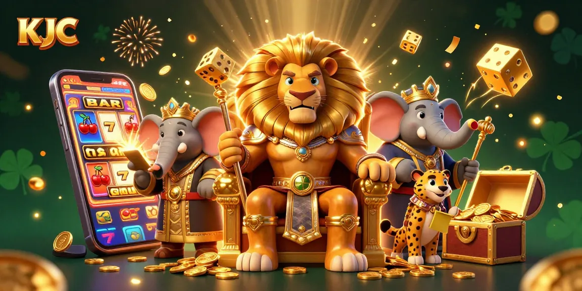Engage in thrilling entertainment with KJC's vibrant casino kingdom, featuring dynamic characters and jackpot excitement.