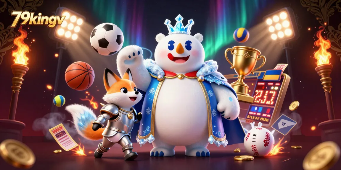 Bet sports with 79kingv as an ice king bear and silver fox bring excitement to the betting scene.