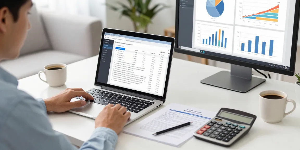 kira hesaplama işlemleri yapılan modern ofis ortamında hesap makinesi ve belgelerle dolu masa