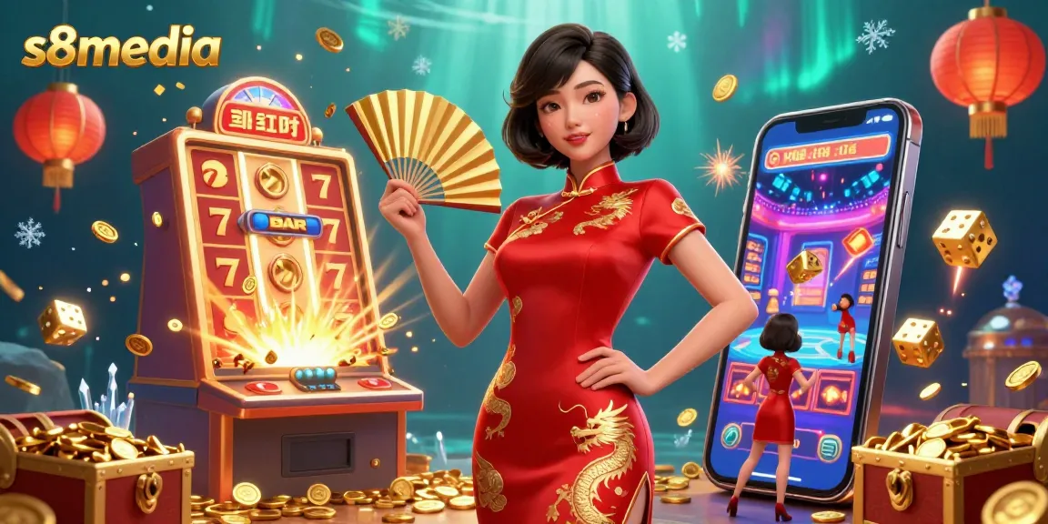 Experience the thrills with s8media's vibrant casino scene showcasing jackpots and excitement.