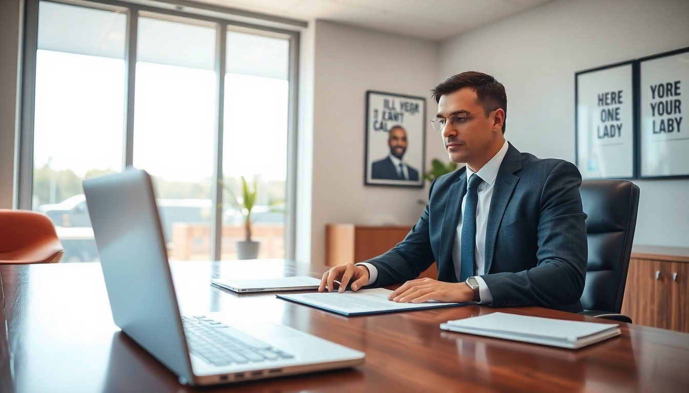 Clearwater truck accident lawyer consulting with a client in a bright, professional office.