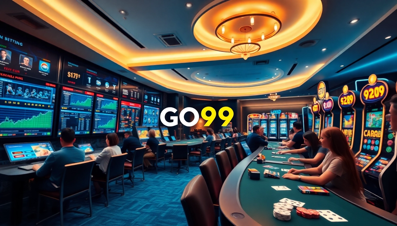 Exciting gaming experience at GO99 online casino, featuring sports betting and live action.