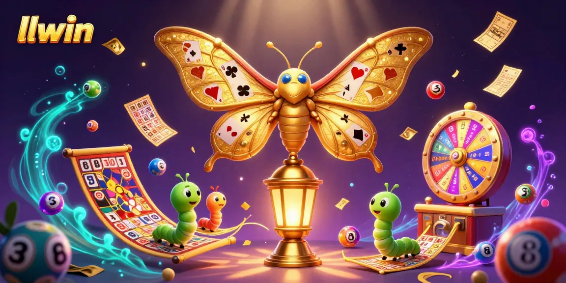 Experience gaming excitement with llwin's vibrant lottery balls and dynamic casino scenes.