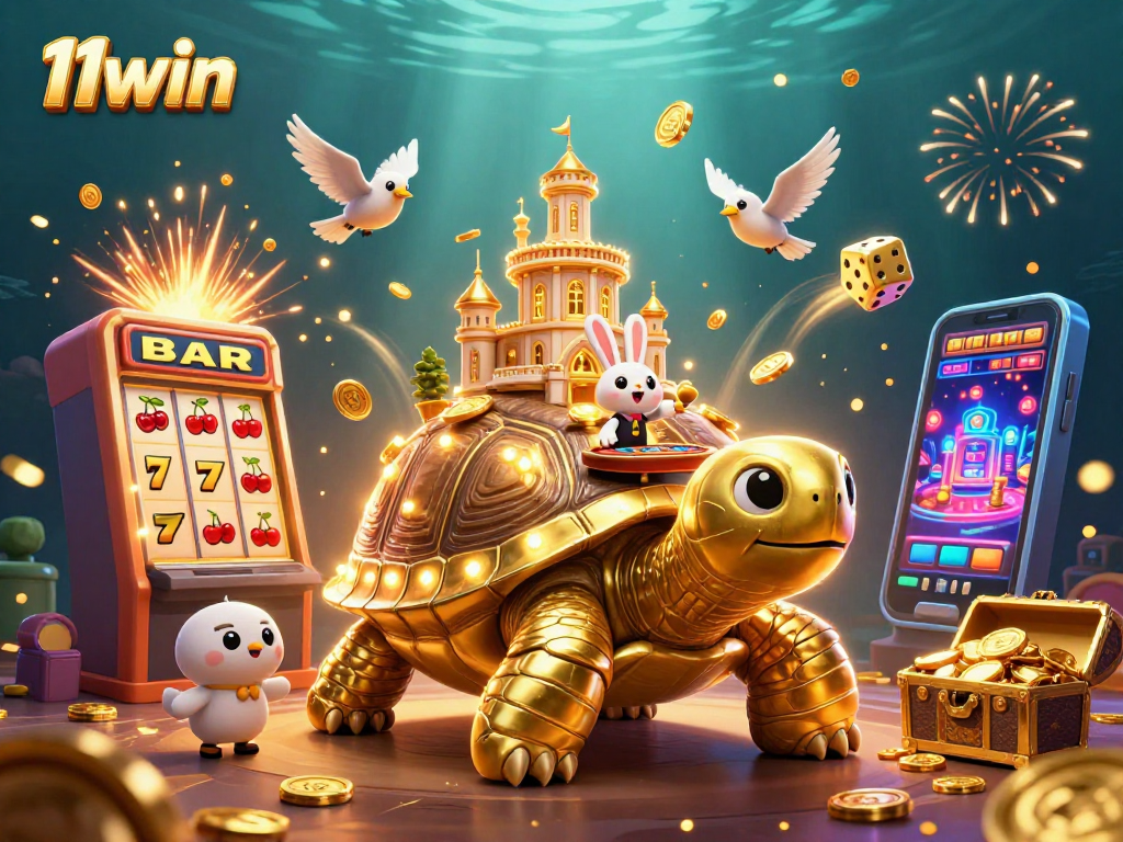 Experience thrilling gameplay with 11win, featuring a vibrant casino scene with action and excitement.