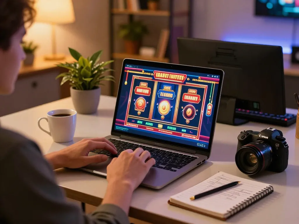 Engage in thrilling slots and table games with cm88 in cozy online casino setup.