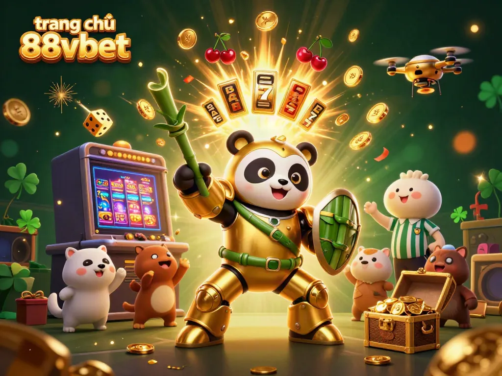 Experience thrilling gameplay at trang chủ 88vbet with a vibrant 3D casino scene full of action.