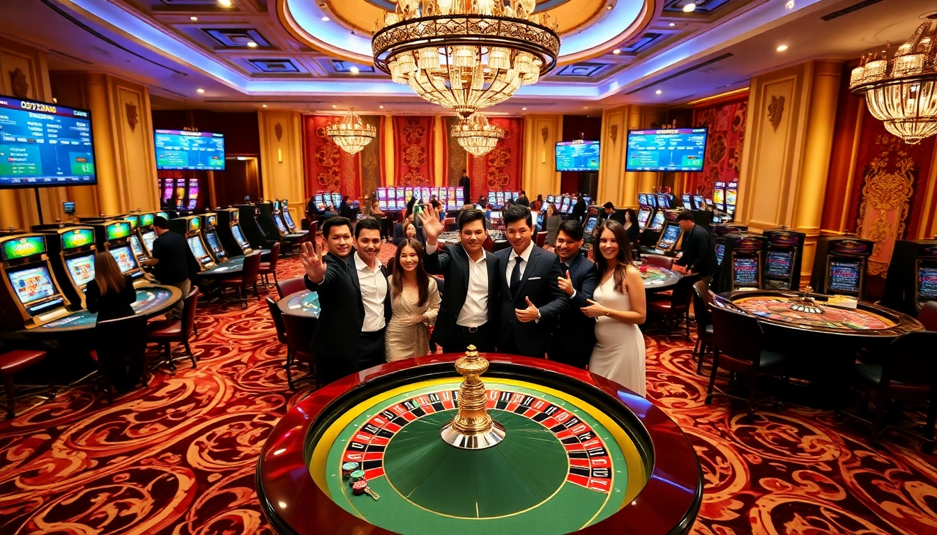Experience the excitement of winning at https://net88.wtf/ in a luxurious casino setup.