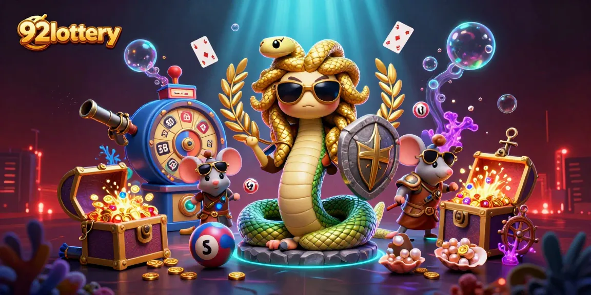 Play and win with 92lottery using detailed lottery-themed digital art illustration.