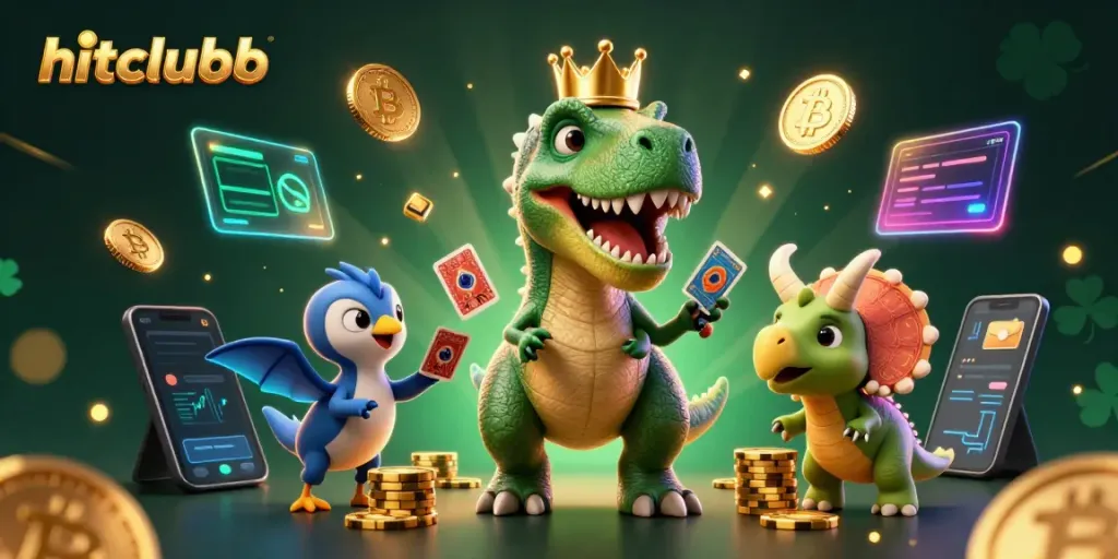 Engage in thrilling gaming adventures at hitclubb with colorful characters and vibrant casino elements.