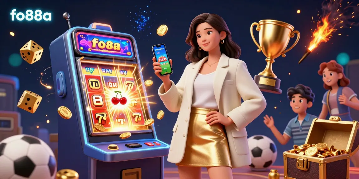 Engage in the fo88a gaming experience with a vibrant scene showcasing sports betting and casino elements.